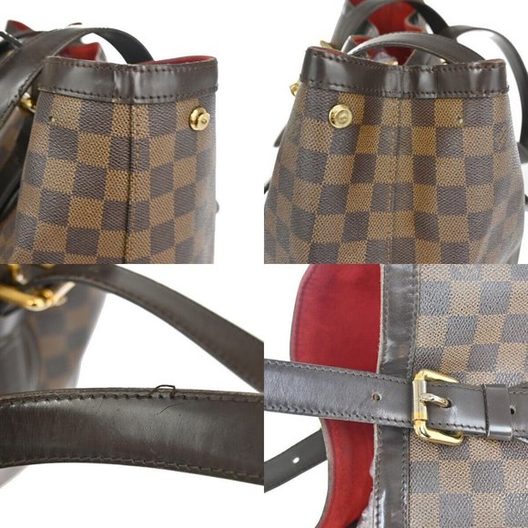 LOUIS VUITLOUIS VUITTON Hampstead MM Shoulder Bag Damer Leather - Picture 8 of 15